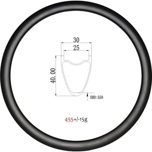 All Road Gravel Hookless 700C 40mm deep Carbon Rim Disc Clincher Tubeless 30mm wide 25mm inner CycleCross Rings 20H 21H 28H 32H