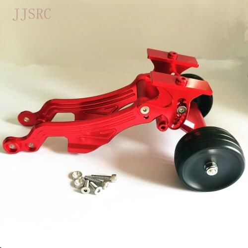 For 1/8 ARRMA RC OUTCAST 6S BLX STUNT TRUCK KRATON Alloy Rear Wheelie with Wing Mount Tail wheel Set