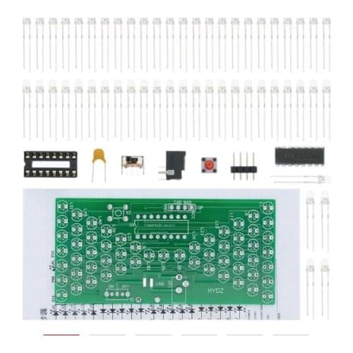 5V Electronic Hourglass DIY Kit Funny Electric Production Kits Precise With LED Lamps Double Layer PCB Board 84*40mm