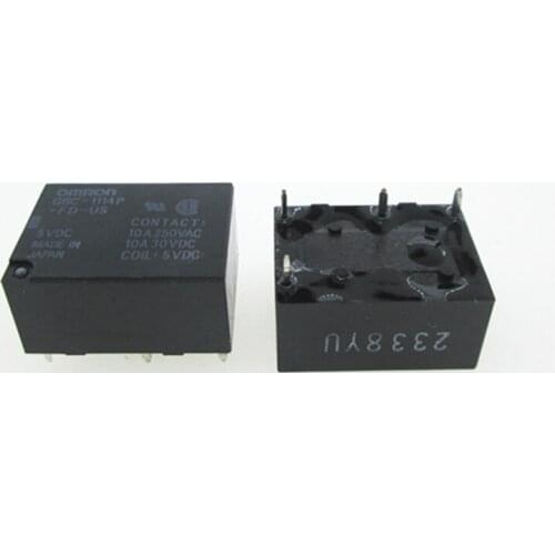 HOT NEW 5V relay G6C-1114P-FD-US-5VDC G6C-1114P-FD-US 5VDC G6C1114PFDUS G6C-1114P 5V 5VDC DC5V 10A 250VAC DIP4