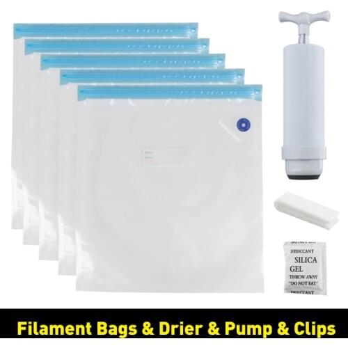 3D Printer Filament Storage, Filament Safekeeping, Humidity Resistant, Vacuum Sealing Bags Vacuum Pump Drier Keep Filament Dry