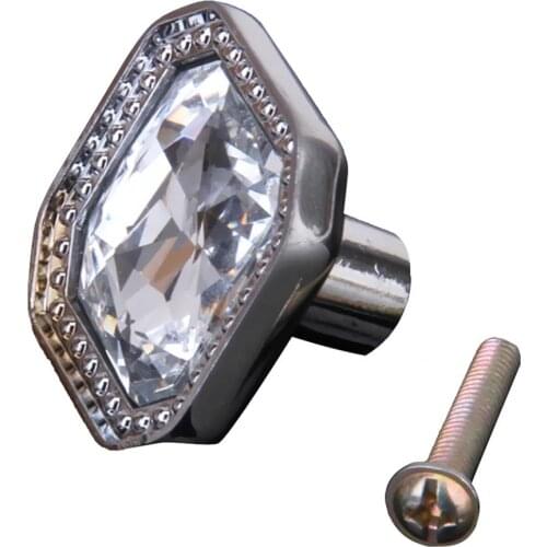 Crystal Rhinestones Furniture Cabinet Door Drawer Pull Handle Knobs