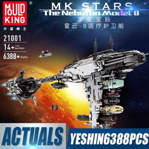 MOULD KING 21001 Star Toys Plan The MOC 5083 UCS The Nebulon Model B Model Building Blocks Bricks Kids Christmas Birthday Gifts