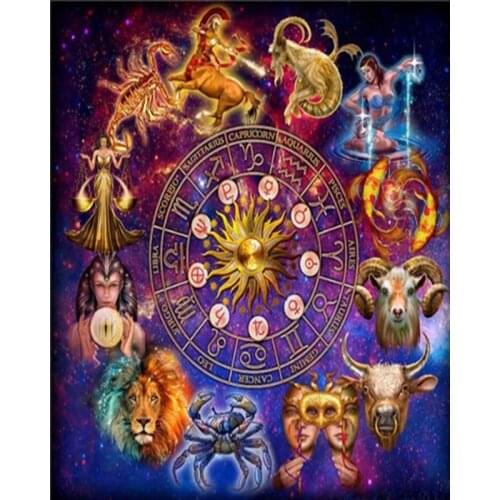 GATYZTORY Painting By Numbers Kits Constellation Scenery Paint By Number Handmade Unique Gift Frameless Diy Home Decor