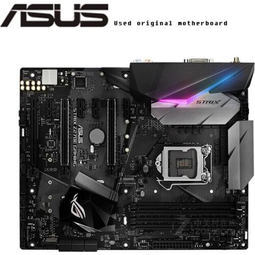 For Asus ROG STRIX Z270E GAMING Original Used Desktop Intel Z270 Z270M DDR4 Motherboard LGA 1151 i7/i5/i3 USB3.0 SATA3