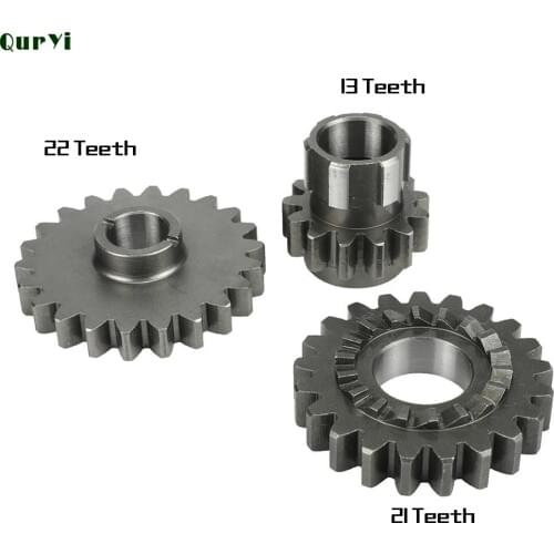 Motorcycle Start Gear Bridge Gear Driven Gear Kit For lifan 150cc LF150 1P56FMJ Horizontal Kick Starter Engine Parts