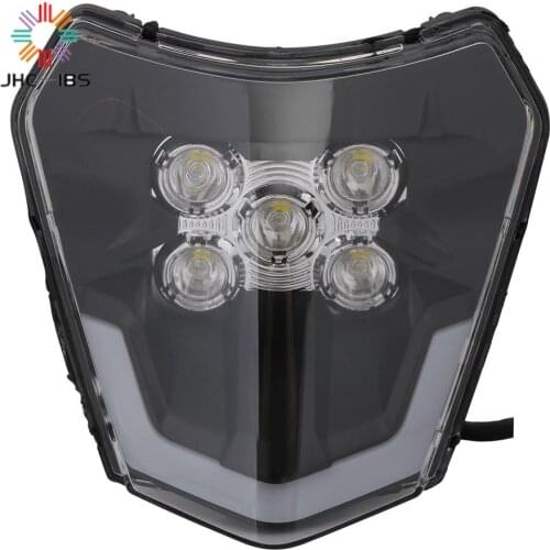 For KTM EXC XC XCF XCW XCFW SX SXF SXS 125 150 250 350 450 530 690 Motorcycle LED Headlights Headlamp Lamp Light Wick