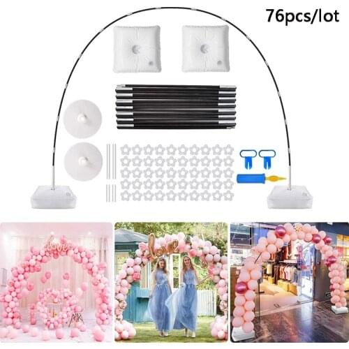 New Balloon Arch Kit, 9FT Tall & 10Ft Wide Adjustable Balloon Stand Set with Water Fillable Base ,50Pcs Balloon Clips