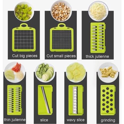 Vegetable Fruit Slicer Grater Cutter Peeler Multifunctional Potato Peeler Carrot Grater Drain Basket Kitchen Tool