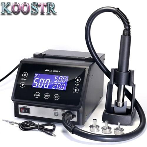 YIHUA 993DM Smart Touch Screen Lead-free Hot Air Rework Station Soldering Desoldering station High Power 1300W For Phone CPU PCB