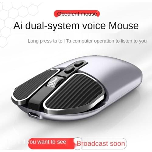Rechargeable mouse for AI artificial intelligence voice mouse wireless Xunfei speaking typing translation desktop laptop mouse