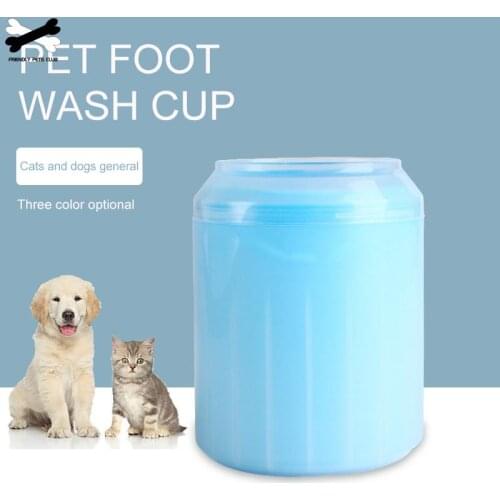 Dog Paw Cleaner Portable Dog Foot Washer Cup Detachable Soft Silicone Brush Durable And Brush Quickly Pet Foot Cleaning Bucket