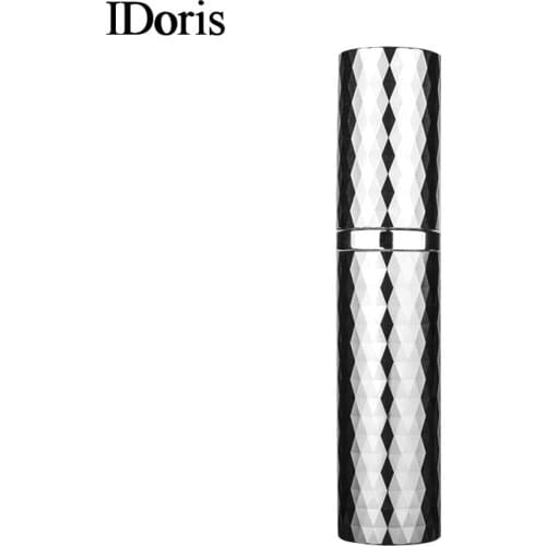 IDoris Portable Mini Perfume Spray Aluminum Bottle Empty Tank Container Perfume Cosmetic Travel Refillable Atomizer Accessories