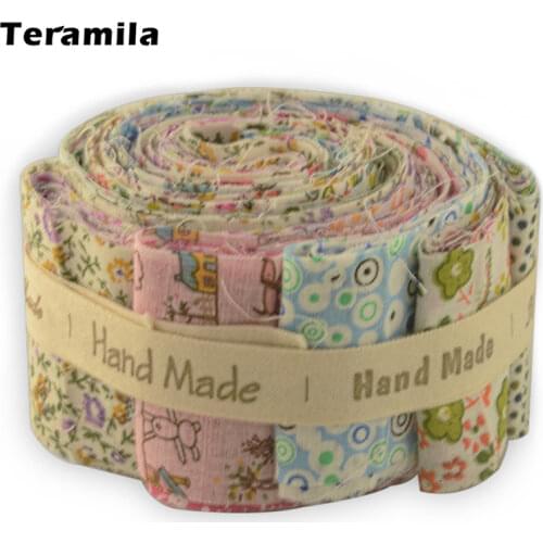Teramila 100% Cotton Fabric Printed Flower 5x50CM Jelly Roll Strips 6-9 Pcs/Lot Telas DIY Patchwork Cloth Tissus Quilts Craft