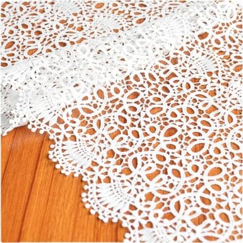 Width 10'' Simple Fashionable Milk Silk Lace By The Yard For Curtains Skirts Bed Sheets Cloth Accessories Material