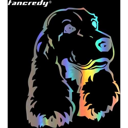 Car Sticker Styling Cocker Spaniel Dog Car Bumper Stickers and Decals Car Styling Decoration Door Body Window Vinyl Stickers