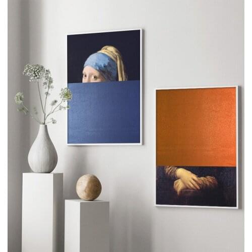 World Famous Painting Wall Art Fantasy Canvas Posters and Prints Figure Creative Wall Picture for Living Room Decoration