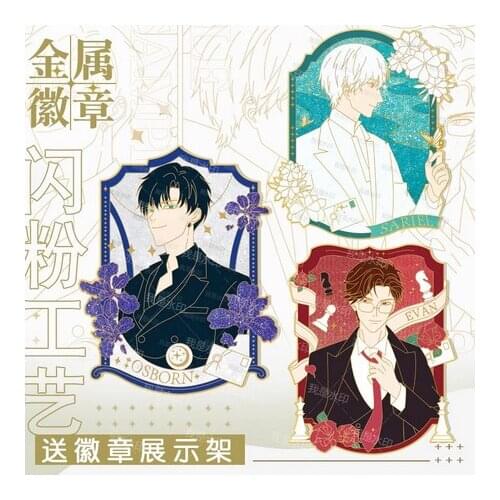 Anime Light and Night Evan Osborn Sariel Badge Souvenir Button Brooch Pin Medal Metal Pendant Cosplay Accessories Birthday Gift