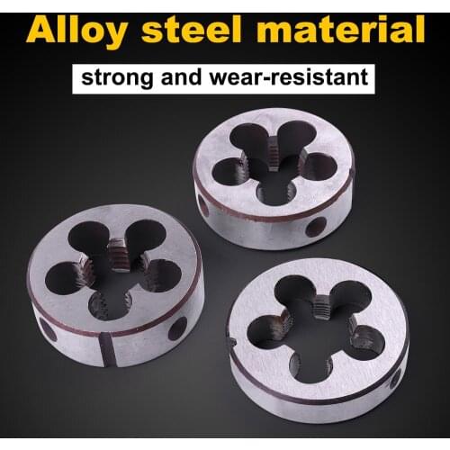 1PCS HSS M18*1.0/1.5/2.0 Metric Threading Die Alloy Steel Screw Lathe Model Engineer Thread Maker Mold Machining Tool