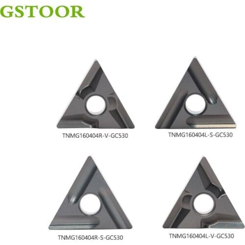 10PCS TNMG160404R S 160404L S TNMG160404R V 160404L V GC530 Turning Tools Cermet Inserts Lathe Cutter Tool