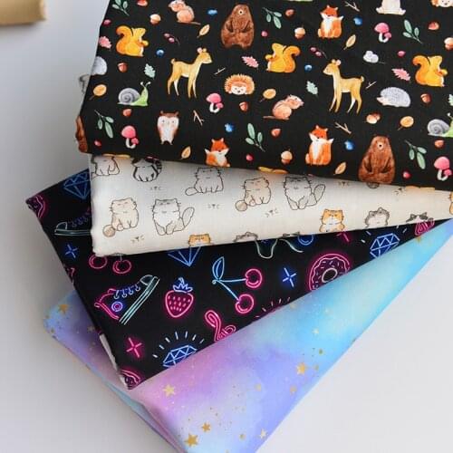 130x50cm Digital Printing Plain Cotton Fabric Handmade DIY Purse Frame Bag Tablecloth Childrens Clothing Chinese Cloth