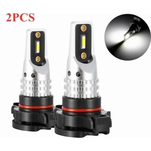 2pcs 5202/H16 H8/H9/H11 9005 9006 H4 H7 1156 Car CSP LED Fog Lights Headlight Bulbs 20000LM White Daytime Running Light DRL Lamp