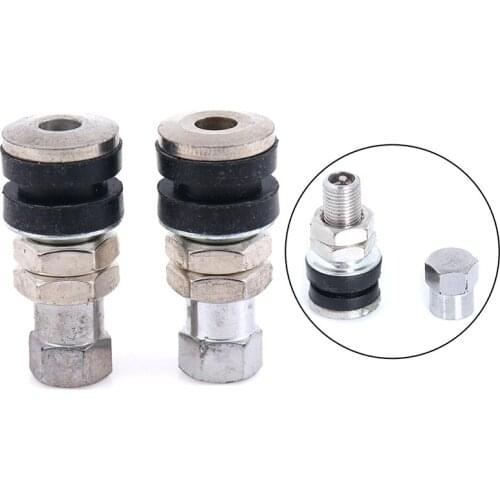 2pcs Stem Electrombile Rim Stainless Steel Bolt Motorcycles Tire Valve Dust Cap Tubeless Wheel Scooter TR161