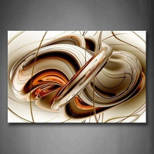 Diamond Painting Abstract Orange White Lines Diamond Mosaic Diamond Embroidery 5D DIY Full Square Round Cross Stitch Decor DF88