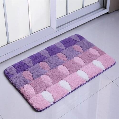 Free Shipping Lovely Cartoon Colour Washable New Thick Soft Carpet Shaggy Rugs Bathroom Mat Anti-Slip Water Absorb Pad Blanket