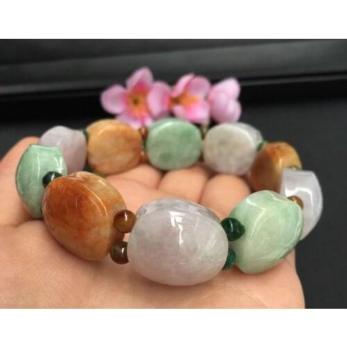 Turtle shell gift Hand carved Grade A JADE Jadeite Beads Bangle Bracelet