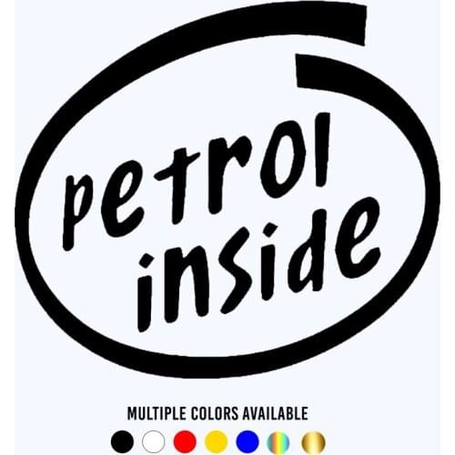 CK20877# Die-Cut Vinyl Decal Petrol Inside Car Sticker Waterproof Auto Decors on Bumper Window Laptop