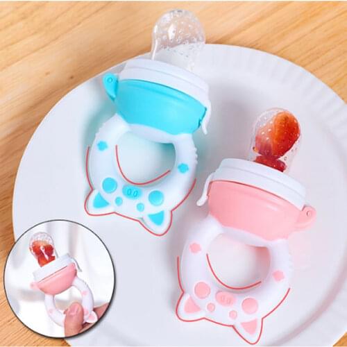 Baby Pacifier Feeder soother Cartoon Animal Nipple Holder Newborn Fruit food pacifier Tetine Silicona Chupetero nipple bites