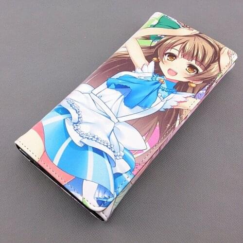 Long style PU wallet with colorful printing of Anime LOVELIVE Nico Yazawa A with coin pocket