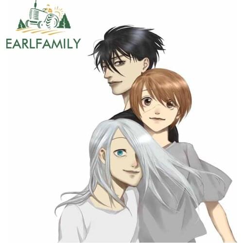 EARLFAMILY 13cm x 10.9cm for Devils Line Car Stickers Windshield Laptop Decal Air Conditioner Personality Anime Car Assessoires