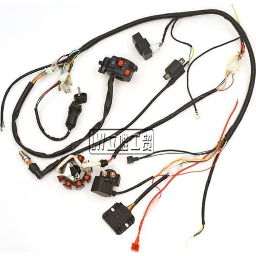 ATV CG125 150 250cc Whole Vehicle Wiring Harness Electrical Components Function Switch Assembly