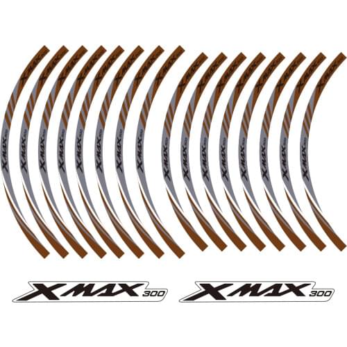 KODASKIN 2D Wheel Rim Emblem Sticker Decal for Yamaha XMAX300 xmax 300 yzf
