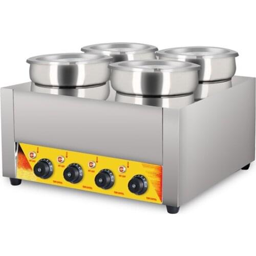 Snack food machine Electric Portable Buffet Bain Marie 4 pots soup /cheese sauce warmer machine