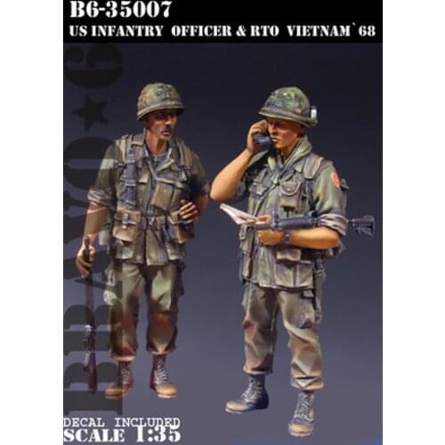 1:35 scale die-cast resin soldier Vietnam war 3 people need to assemble and color by yourself free shipping 35965