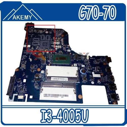 Laptop motherboard For LENOVO Ideapad G70-70 G70-80 Z70-70 Z70-80 I3-4005U Mainboard AILG1 NM-A331 5B20H01113