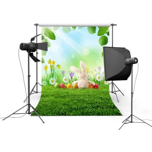 Lovely rabbit backgrounds photography vinyl happy Easter photo backdrops of photographer studio accessories photophone GE-054