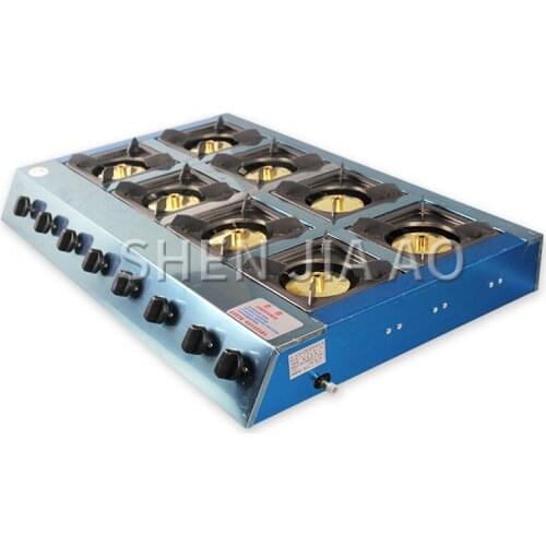 Multi-function gas stove Desktop eight-hole energy-saving furnace Commercial multi-purpose stove Natural gas liquefied gas stove