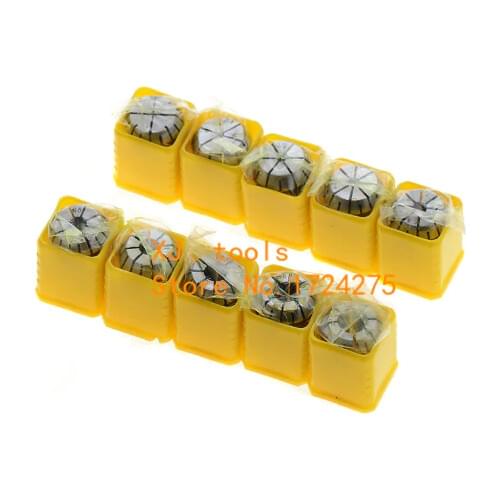 10Pcs ER8 Collet Tool Precision Spring Collet Set from 1mm to 5mm CNC Collet Chuck For Milling Lathe Tools and Spindle