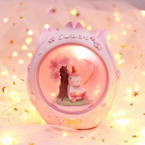 Unicorn LED Night Light For Baby Bedside Nursery Lamps Lamp children Toy Animal Bedroom Table Decor Lighting Christmas gift