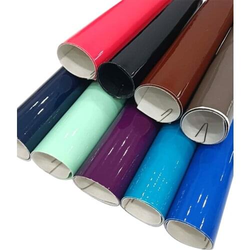 135x30cm Solid Nice Color Mirror Reflective Smooth PU Leather Fabric Cotton Backing for Making Belt/Headband/Handcraft/Shoe/Bag