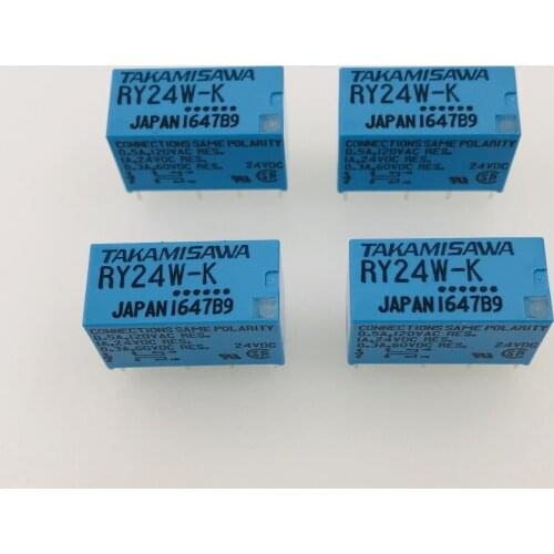 Original RY24W-K 24VDC 8pin 0.5A 120VAC relays