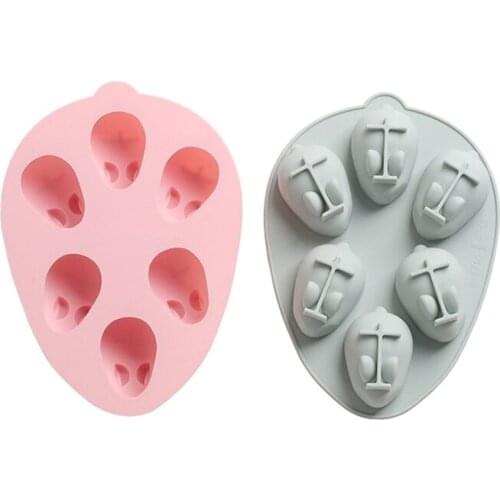 Easter 3D Bunny Cake Silicone Molds Rabbit Cake Decoration Pudding Soap Mould