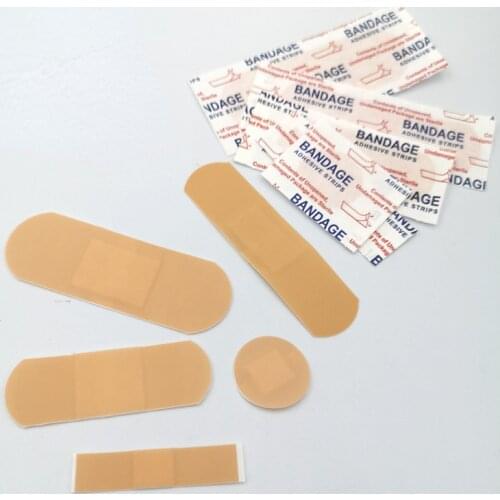 100 Pcs First Aid Waterproof Wound Plaster Medical Anti-Bacteria Band Aid For Home Travel First Aid Kit Emergency Kits