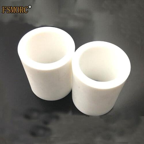 White polytetrafluoroethylene hollow rod environment-friendly non-toxic DIY PTFE sleeve /diameter 25~35mm hole 13~30mm PTFE bar