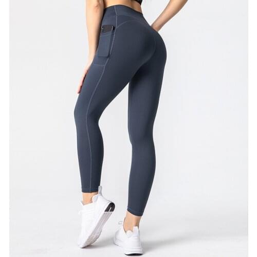 ATHVOTAR Sexy Women Leggings Pocket Wth Leggings Workout Pants Fitness Sports Gym Clothing Quick Drying