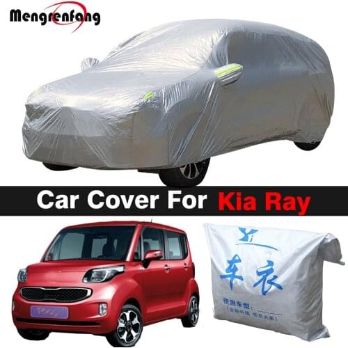 Outdoor Car Cover Auto Anti-UV Sun Shade Snow Rain Dust Resistant Cover For Kia Ray